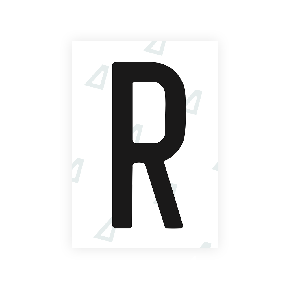 Alite Nanofilm for US (Connecticut 2013) license plates - Symbol "R" - Alite