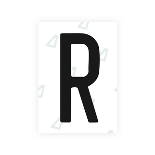 Alite Nanofilm for US (Connecticut 2013) license plates - Symbol "R" - Alite