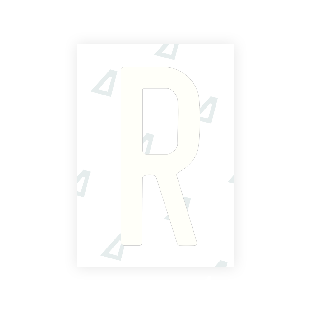 Alite Nanofilm for US (Connecticut 2013) license plates - Symbol "R" - Alite