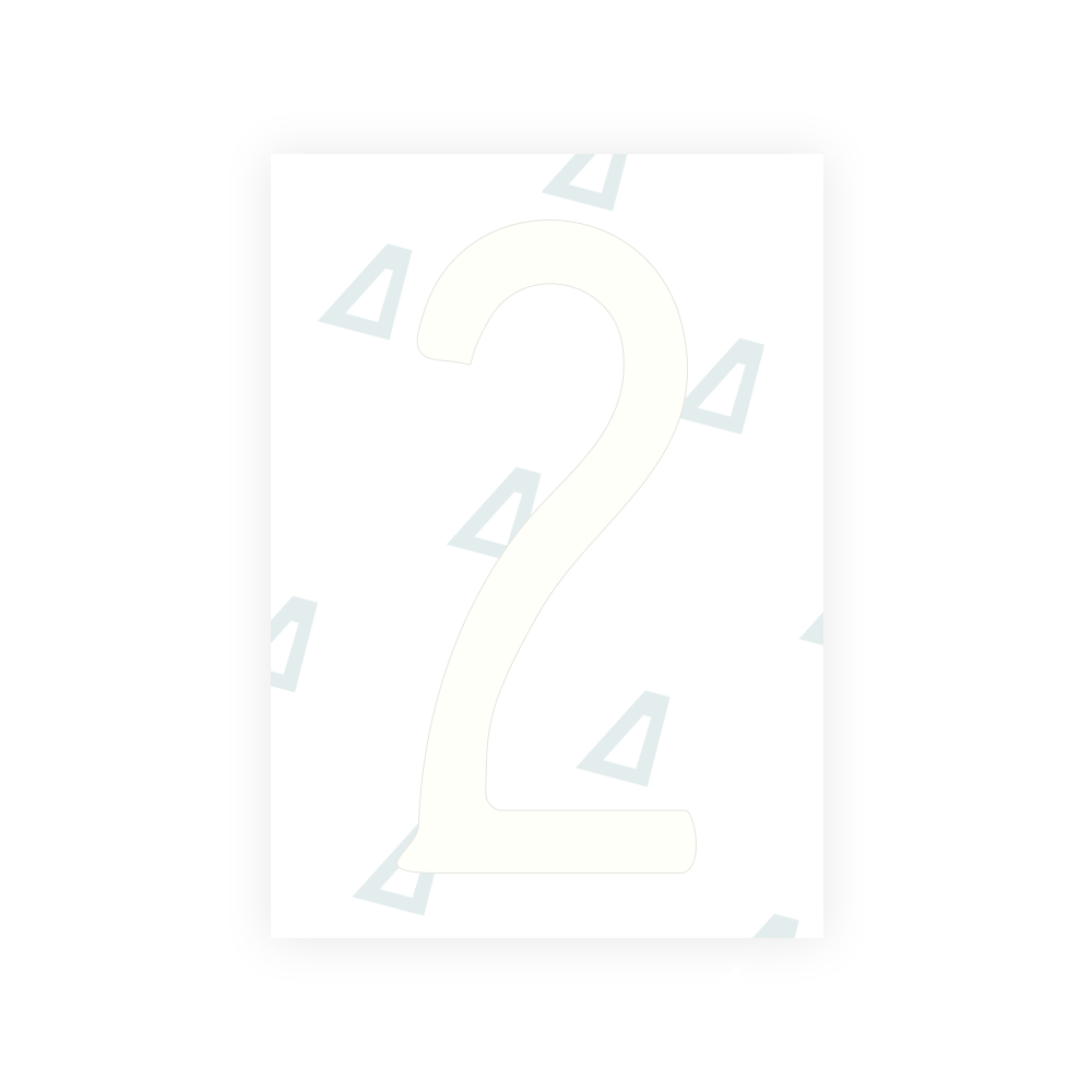 Alite Nanofilm for US (Rhode Island - Embossed) license plates - Symbol "2"