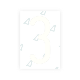 Alite Nanofilm for US (Rhode Island - Embossed) license plates - Symbol "3"