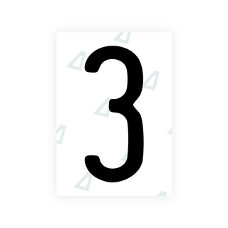 Alite Nanofilm for US (Rhode Island - Embossed) license plates - Symbol "3"