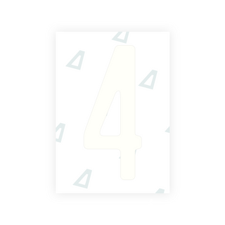 Alite Nanofilm for US (Rhode Island - Embossed) license plates - Symbol "4"