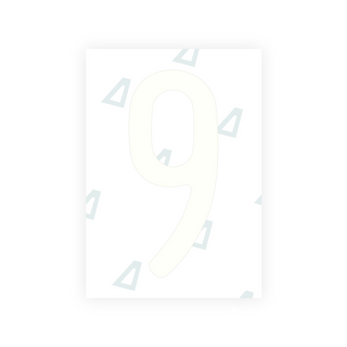 Alite Nanofilm for US (Rhode Island - Embossed) license plates - Symbol "9"