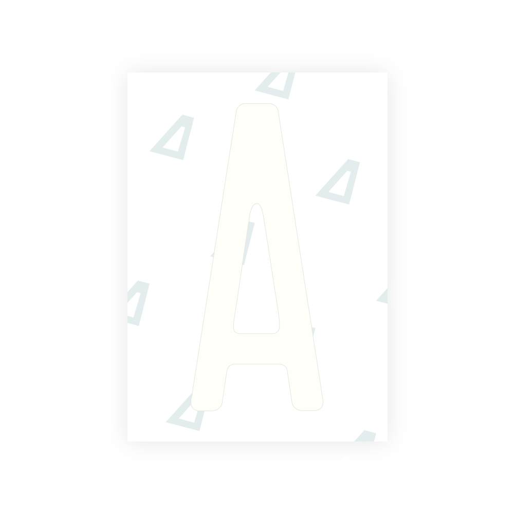 Alite Nanofilm for US (Rhode Island - Embossed) license plates - Symbol "A"