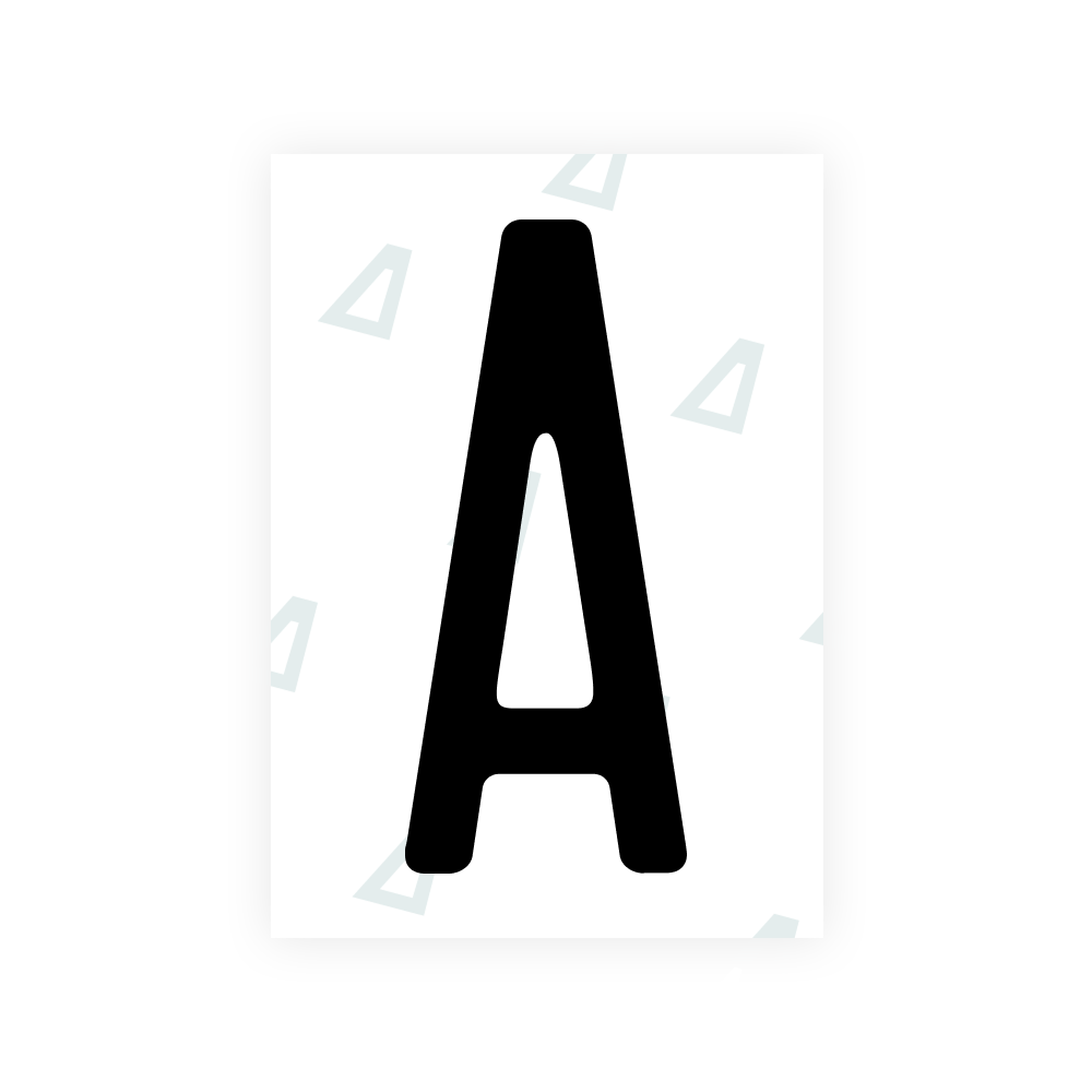 Alite Nanofilm for US (Rhode Island - Embossed) license plates - Symbol "A"