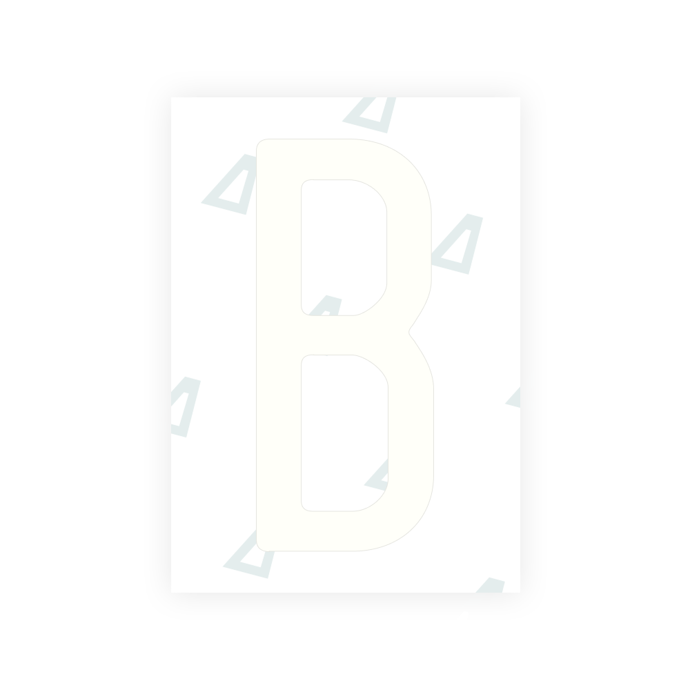 Alite Nanofilm for US (Rhode Island - Embossed) license plates - Symbol "B"