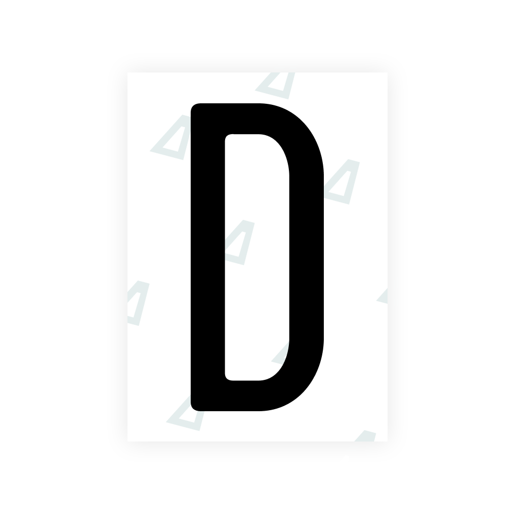 Alite Nanofilm for US (Rhode Island - Embossed) license plates - Symbol "D"