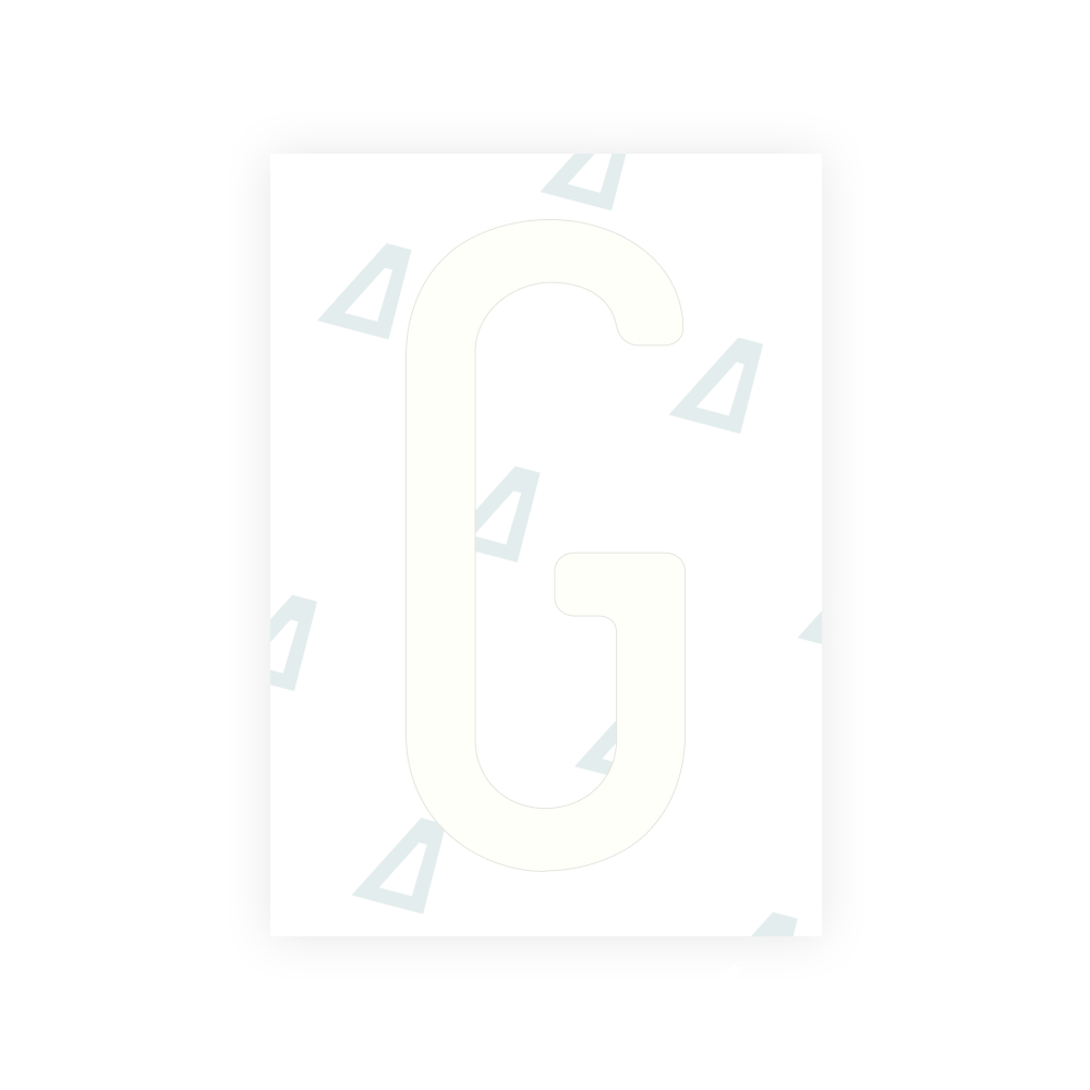 Alite Nanofilm for US (Rhode Island - Embossed) license plates - Symbol "G"