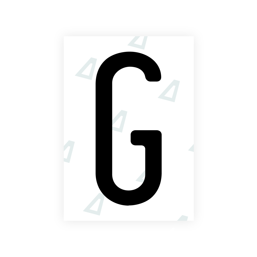 Alite Nanofilm for US (Rhode Island - Embossed) license plates - Symbol "G"