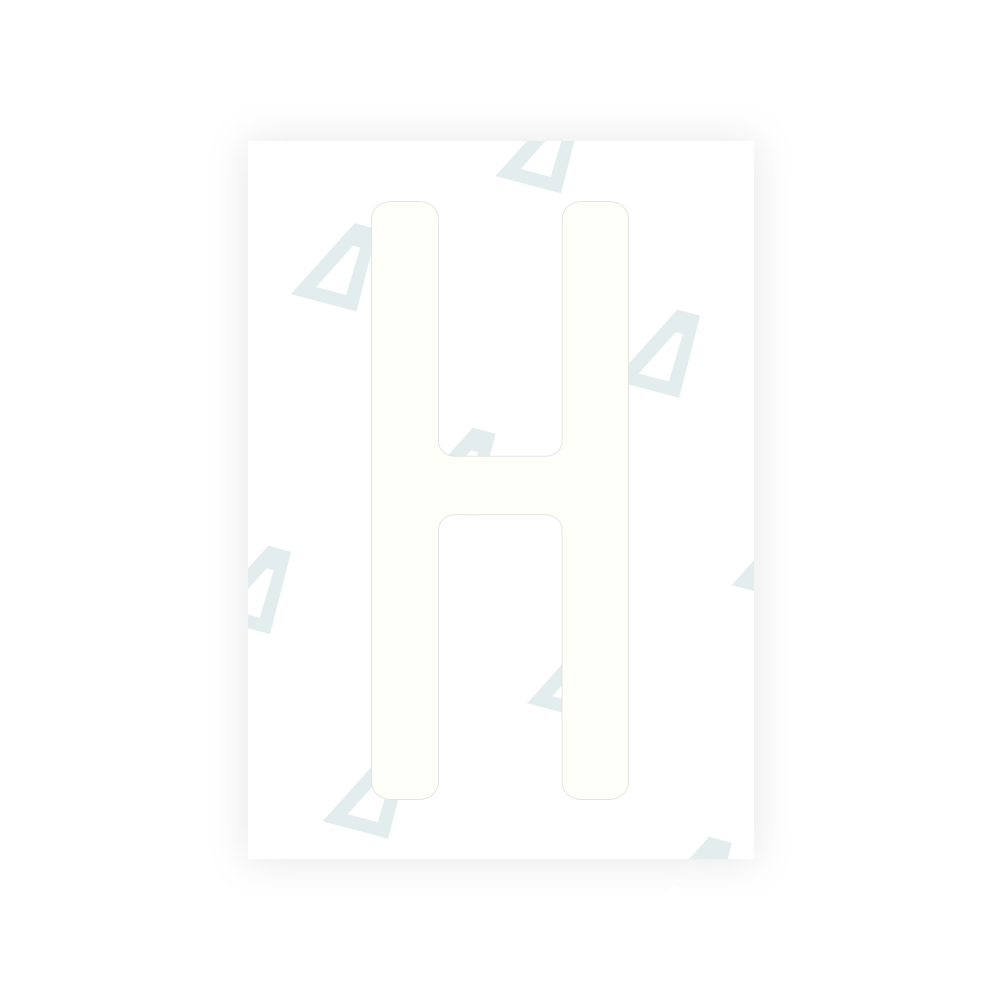 Alite Nanofilm for US (Rhode Island - Embossed) license plates - Symbol "H"