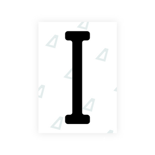 Alite Nanofilm for US (Rhode Island - Embossed) license plates - Symbol "I"