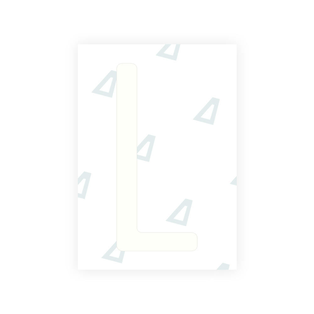 Alite Nanofilm for US (Rhode Island - Embossed) license plates - Symbol "L"