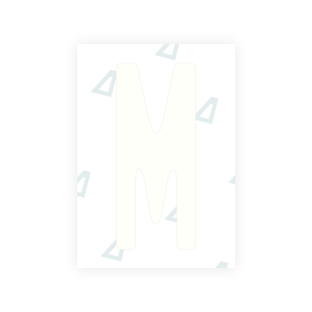Alite Nanofilm for US (Rhode Island - Embossed) license plates - Symbol "M"