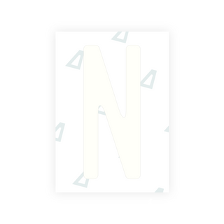 Alite Nanofilm for US (Rhode Island - Embossed) license plates - Symbol "N"