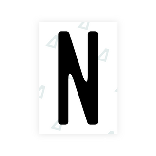 Alite Nanofilm for US (Rhode Island - Embossed) license plates - Symbol "N"