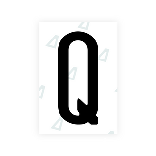 Alite Nanofilm for US (Rhode Island - Embossed) license plates - Symbol "Q"