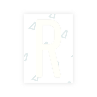 Alite Nanofilm for US (Rhode Island - Embossed) license plates - Symbol "R"