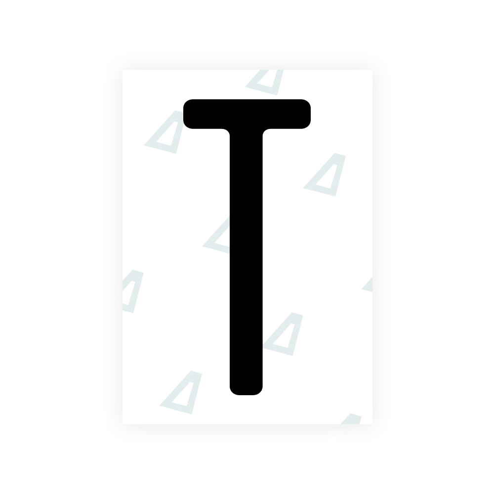Alite Nanofilm for US (Rhode Island - Embossed) license plates - Symbol "T"