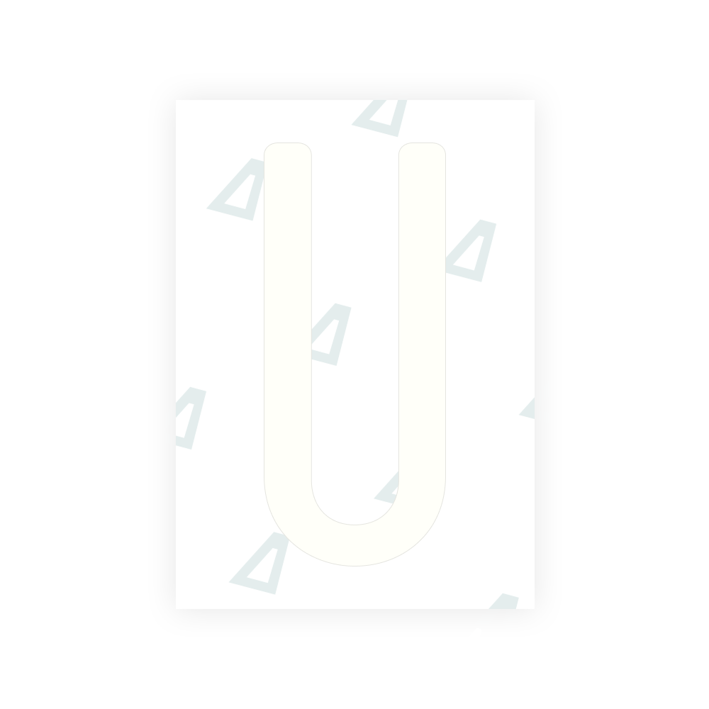 Alite Nanofilm for US (Rhode Island - Embossed) license plates - Symbol "U"
