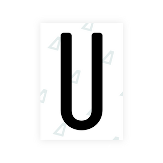 Alite Nanofilm for US (Rhode Island - Embossed) license plates - Symbol "U"