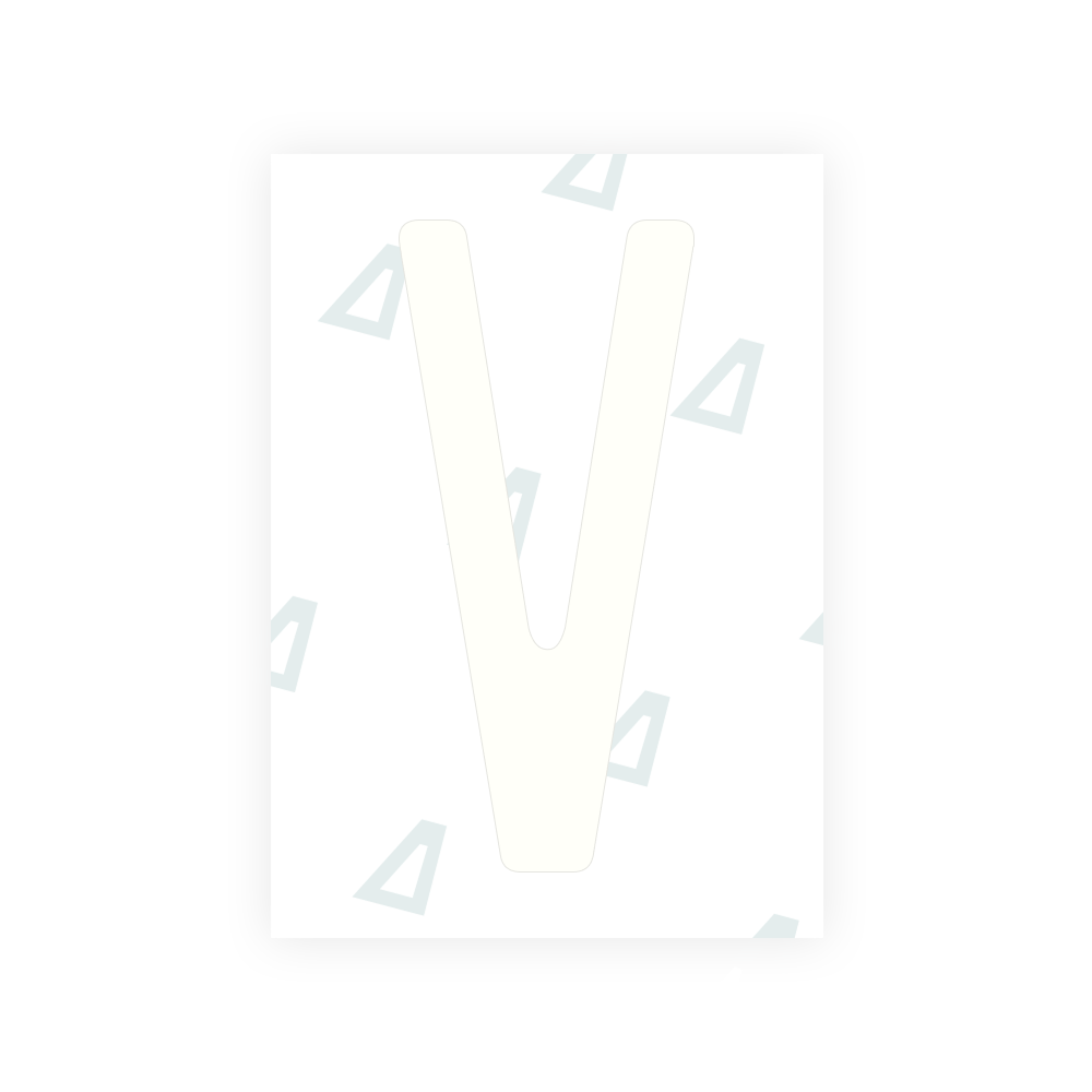 Alite Nanofilm for US (Rhode Island - Embossed) license plates - Symbol "V"