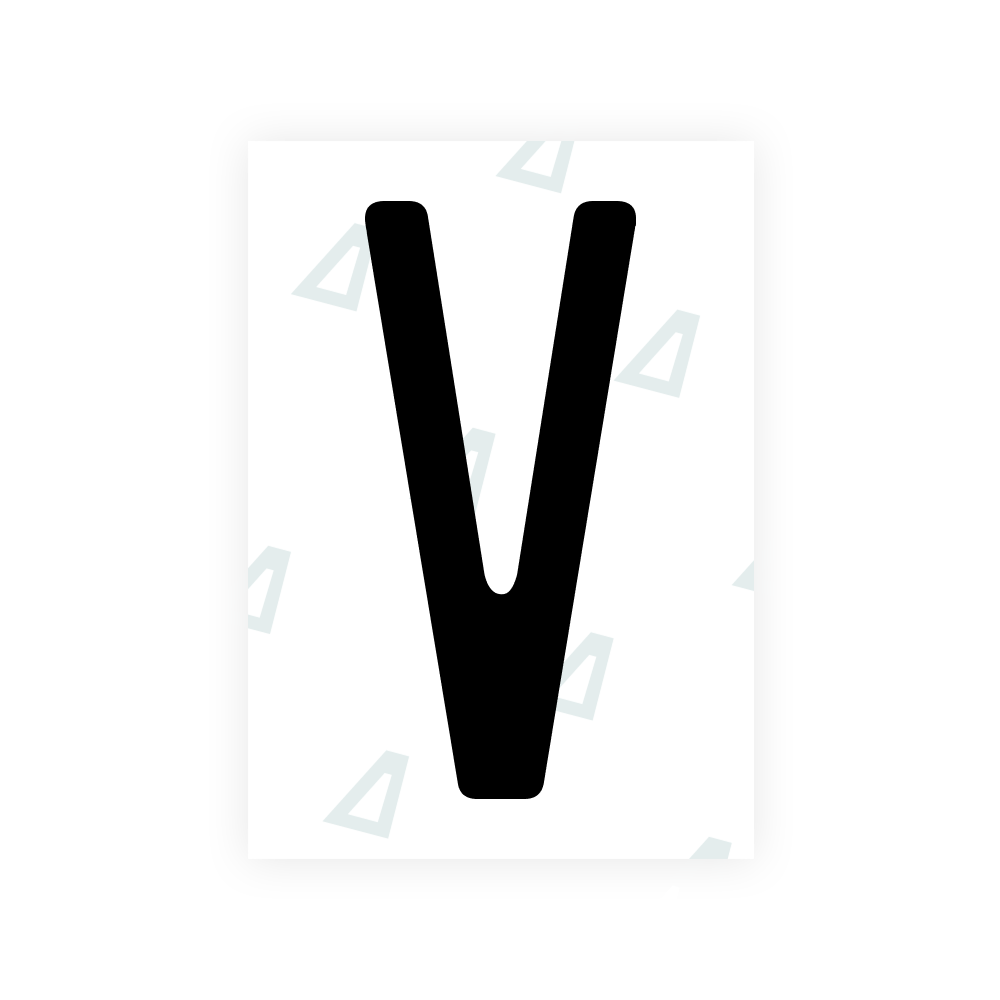 Alite Nanofilm for US (Rhode Island - Embossed) license plates - Symbol "V"
