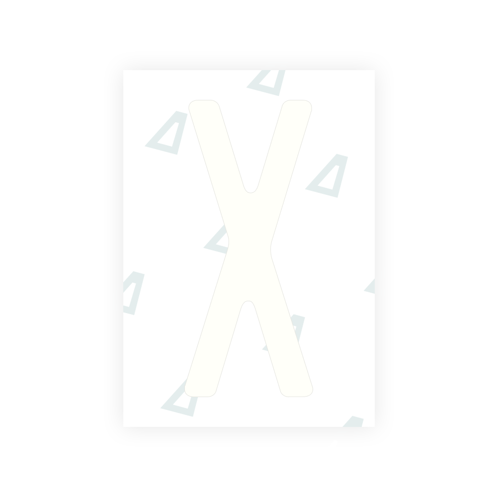 Alite Nanofilm for US (Rhode Island - Embossed) license plates - Symbol "X"