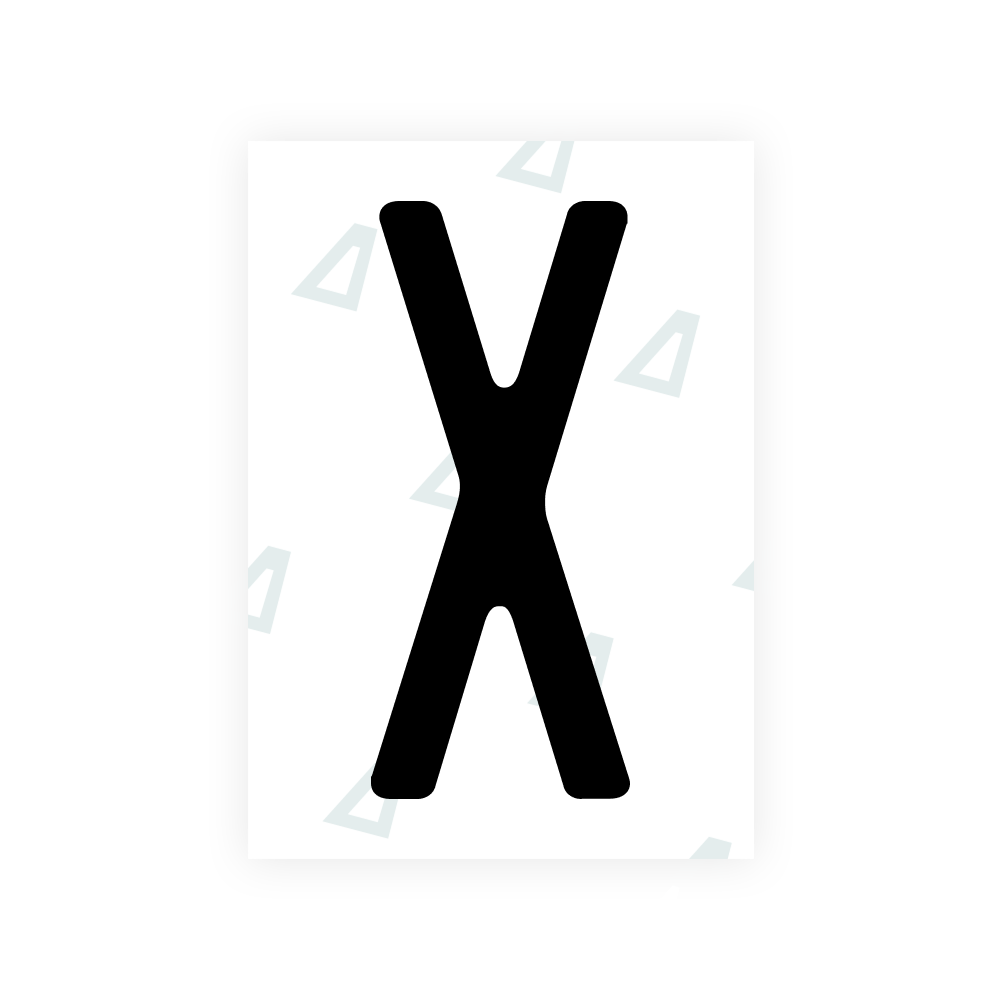 Alite Nanofilm for US (Rhode Island - Embossed) license plates - Symbol "X"