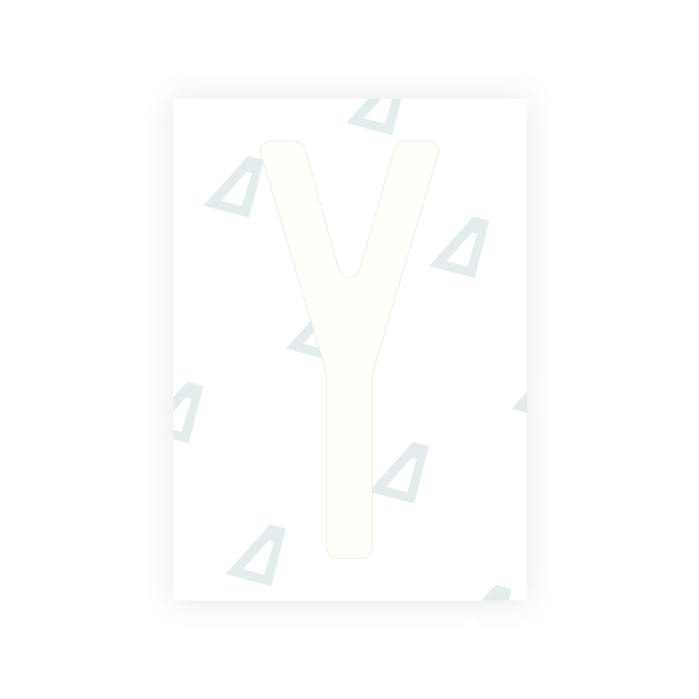 Alite Nanofilm for US (Rhode Island - Embossed) license plates - Symbol "Y"