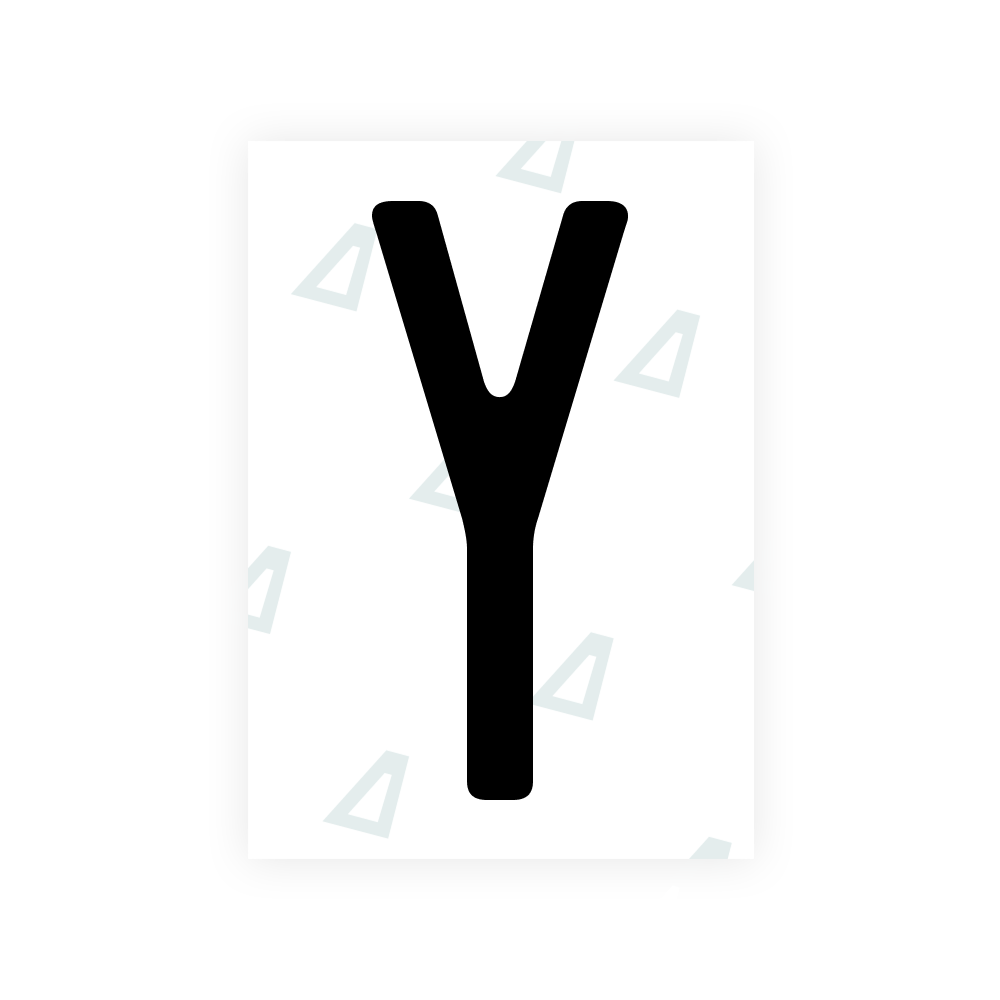 Alite Nanofilm for US (Rhode Island - Embossed) license plates - Symbol "Y"