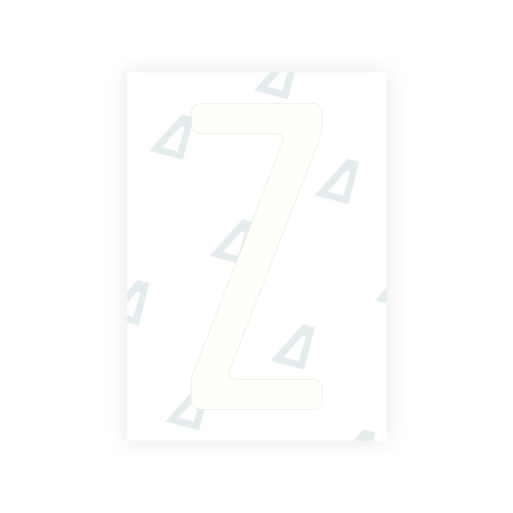 Alite Nanofilm for US (Rhode Island - Embossed) license plates - Symbol "Z"