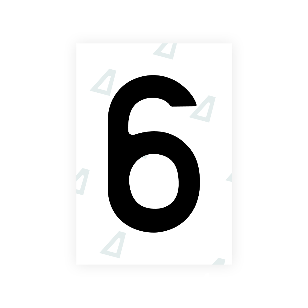 Alite Nanofilm for Romania number plates - Symbol "6"