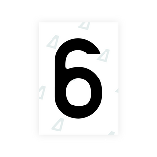 Alite Nanofilm for Romania number plates - Symbol "6"