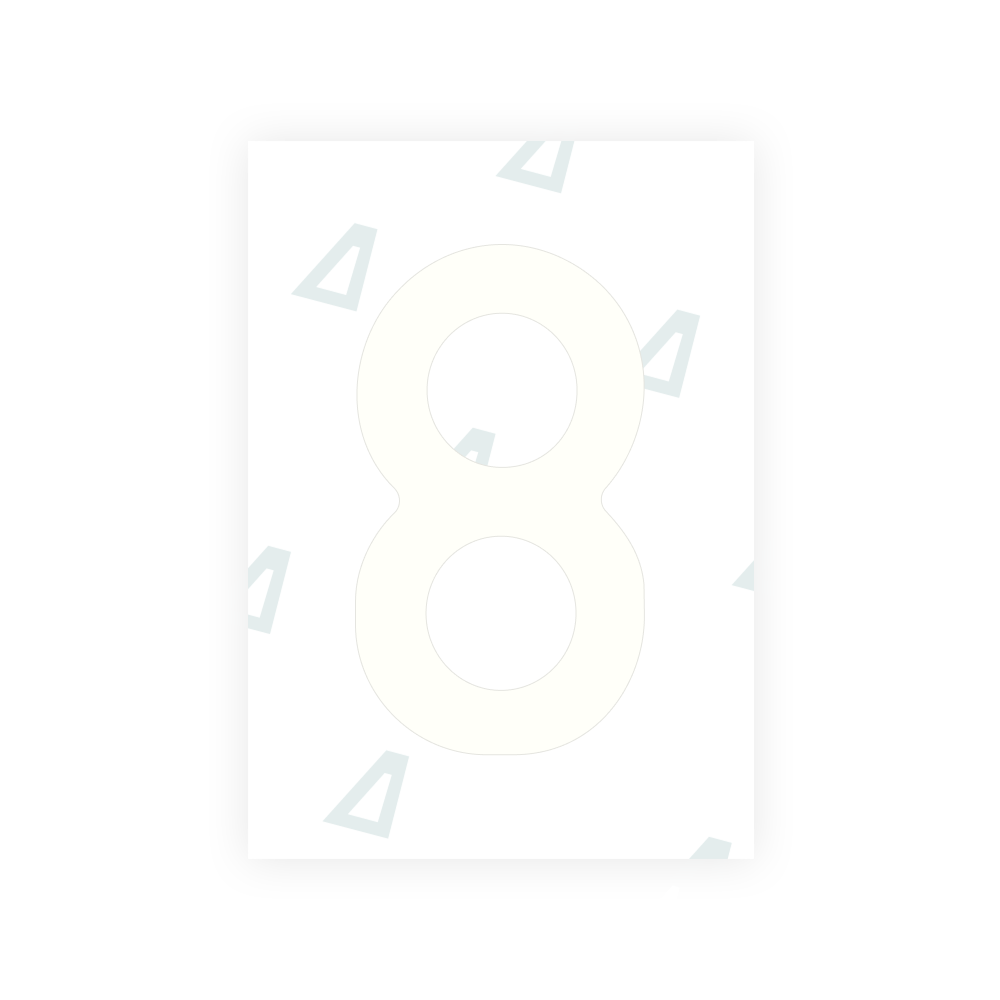 Alite Nanofilm for Romania number plates - Symbol "8"