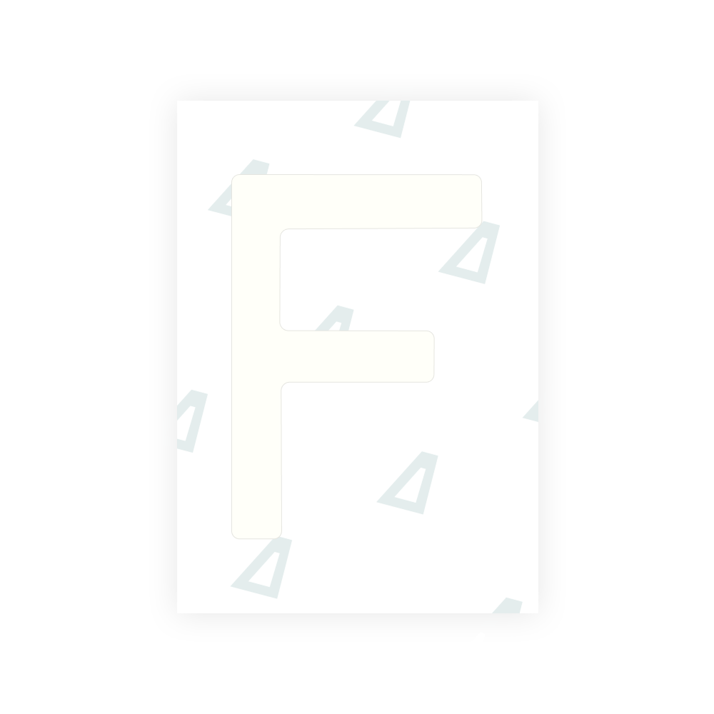 Alite Nanofilm for Romania number plates - Symbol "F"