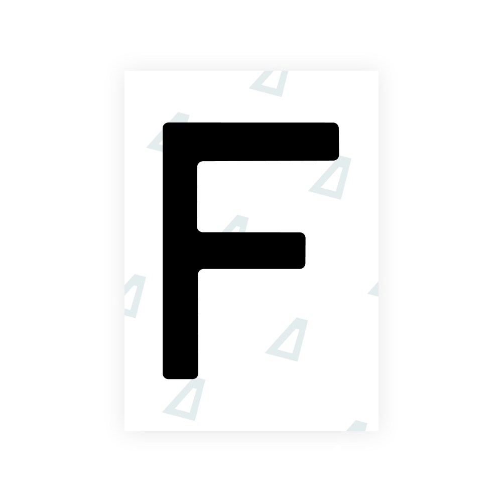 Alite Nanofilm for Romania number plates - Symbol "F"