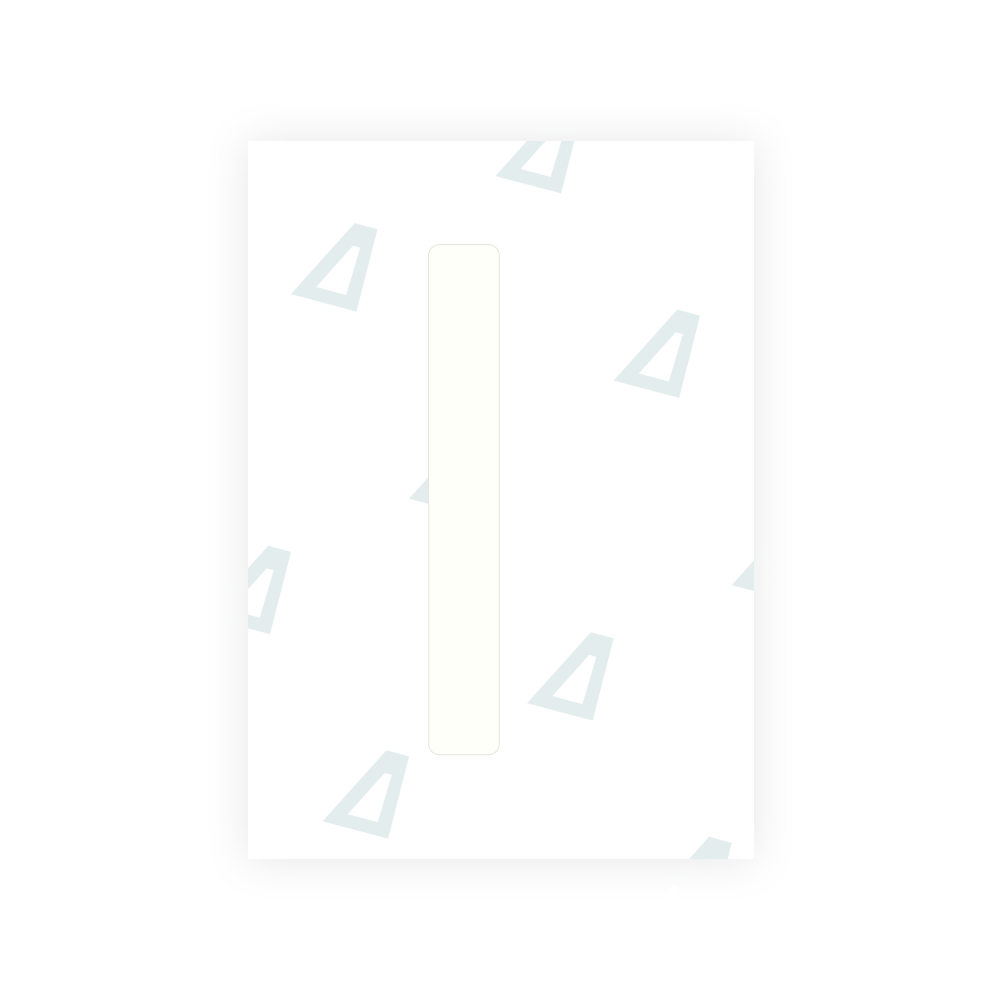 Alite Nanofilm for Romania number plates - Symbol "I"
