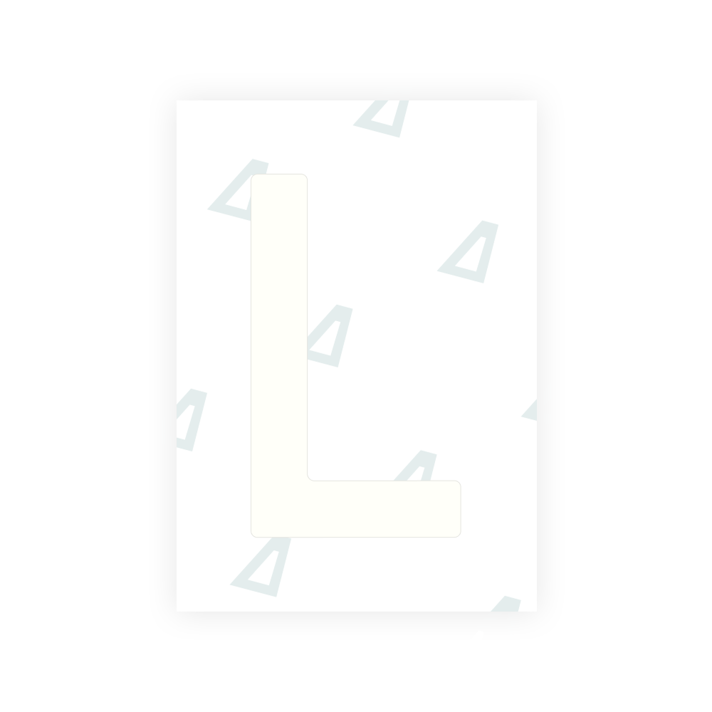 Alite Nanofilm for Romania number plates - Symbol "L"