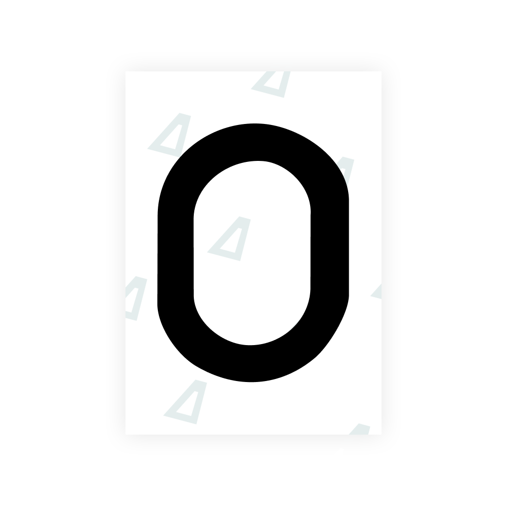 Alite Nanofilm for Romania number plates - Symbol "O"