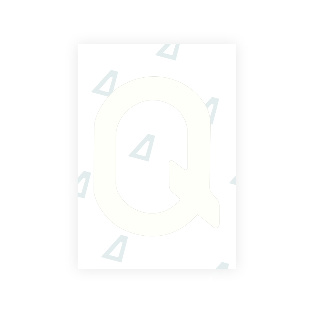 Alite Nanofilm for Romania number plates - Symbol "Q"