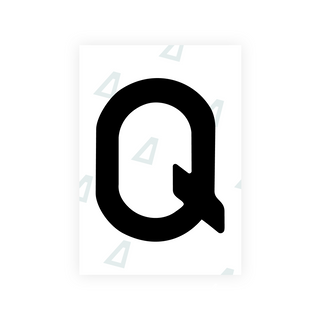 Alite Nanofilm for Romania number plates - Symbol "Q"