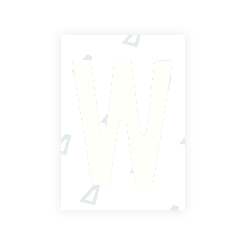 Alite Nanofilm for Romania number plates - Symbol "W"