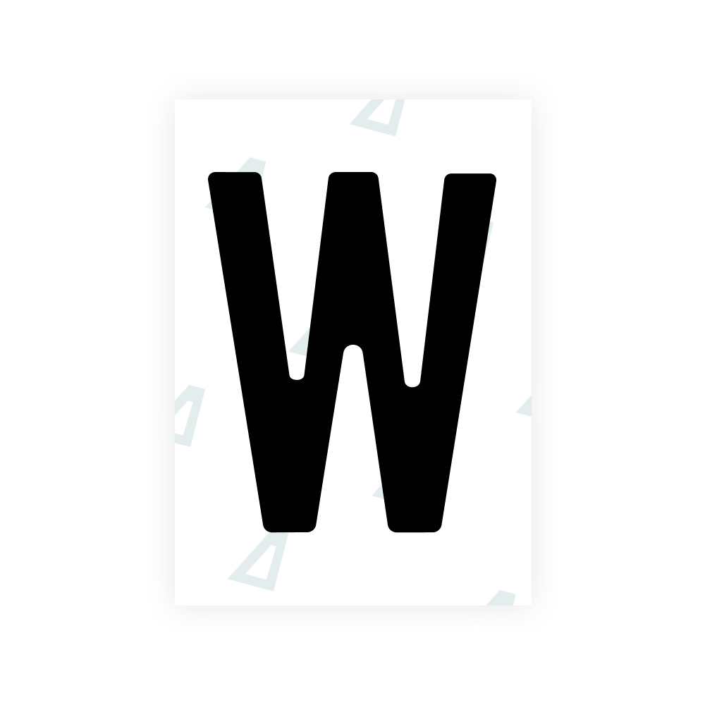 Alite Nanofilm for Romania number plates - Symbol "W"