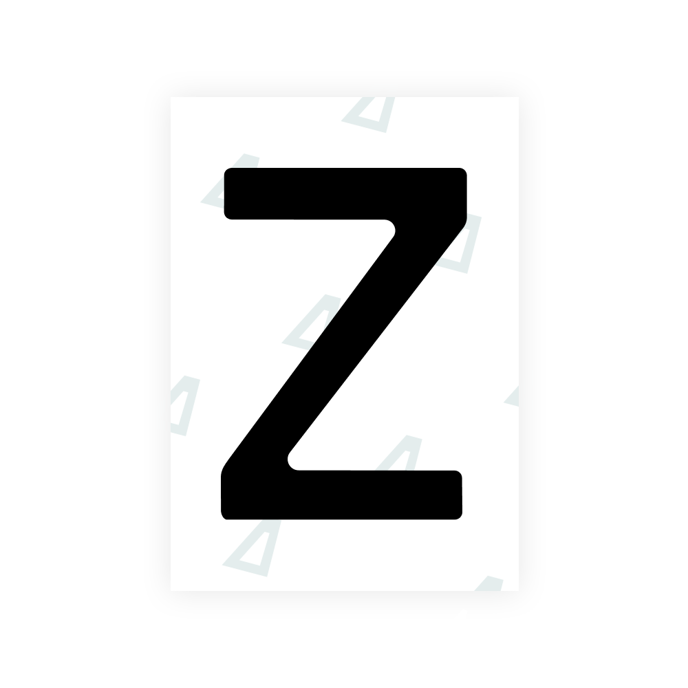 Alite Nanofilm for Romania number plates - Symbol "Z"