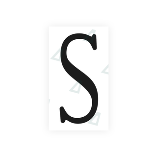 Alite Nanofilm for US (Virginia) license plates - Symbol "S" - Alite