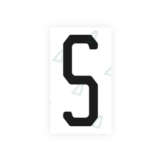 Alite Nanofilm for US (Florida 2003) license plates - Symbol "S" - Alite
