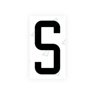 Alite Nanofilm for US (New Jersey - Flat) license plates - Symbol "S" - Alite