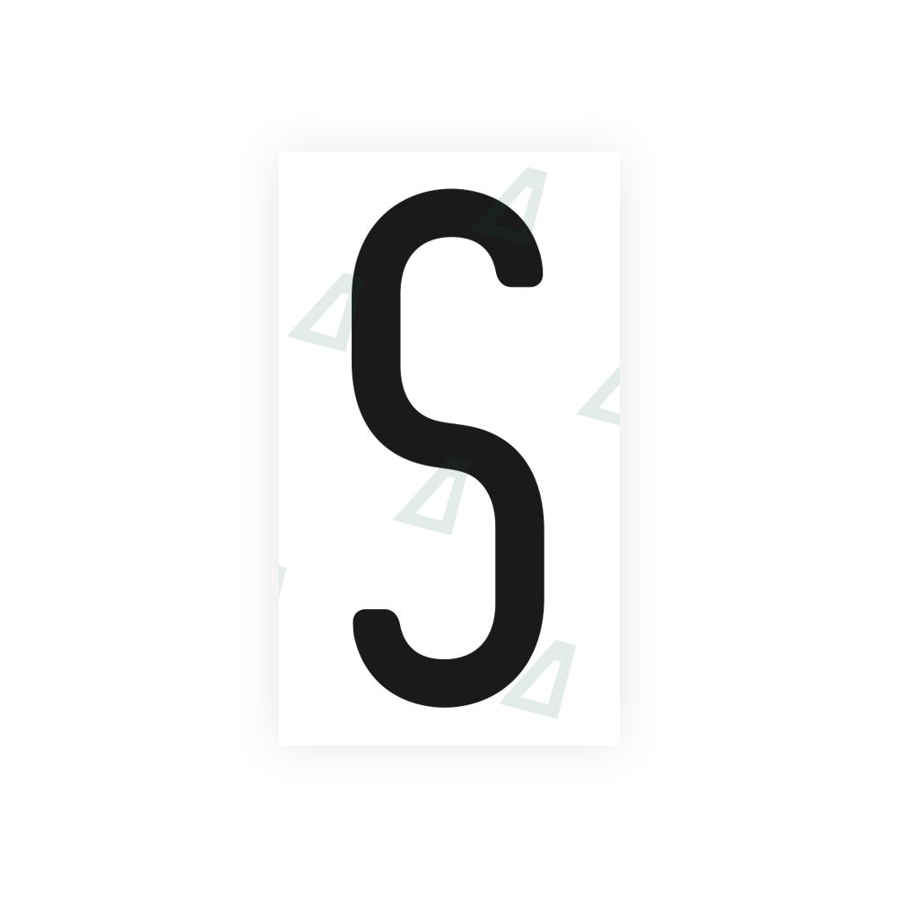 Alite Nanofilm for US (Ohio 2013) license plates - Symbol "S" - Alite
