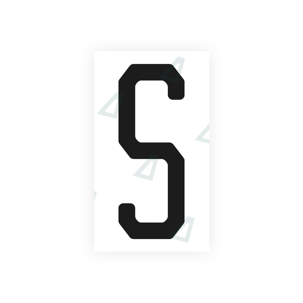 Alite Nanofilm for US (Michigan) license plates - Symbol "S" - Alite
